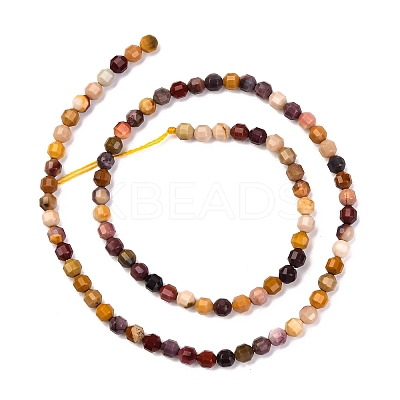 Natural Mookaite Beads Strands G-A260-A29-01-1