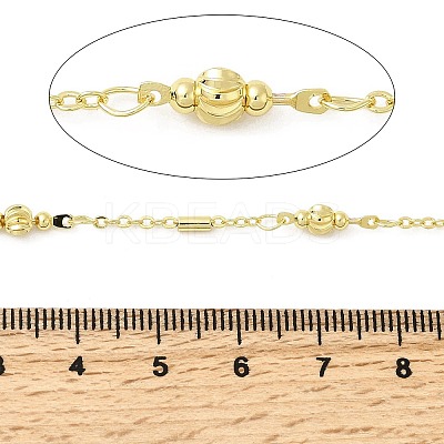 Brass Figaro Chains KK-D391-06G-1