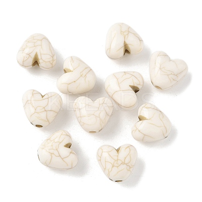 Synthetic Howlite Beads G-V001-001F-1