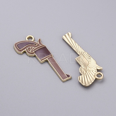 Cowboy Theme Alloy Enamel Pendants ENAM-CJC0012-050B-1