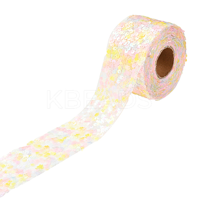 Polyester Elastic Sequin Ribbons OCOR-L045-A05-1