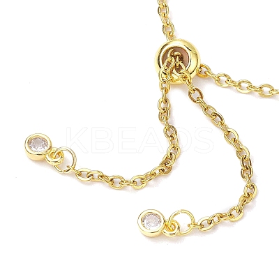 3Pcs 3 Colors Adjustable Stainless Steel Cable Chain Slider Bracelet Making AJEW-JB01230-1