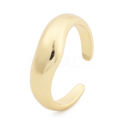 Rack Plating Brass Cuff Finger Rings for Women RJEW-M028-42G-1