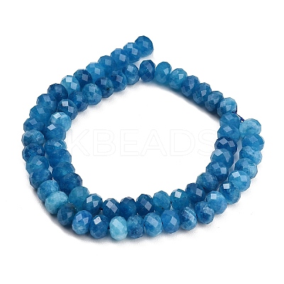 Faceted Dyed Natural White Jade Beads Strands GG-CBAE966-01A-S-1