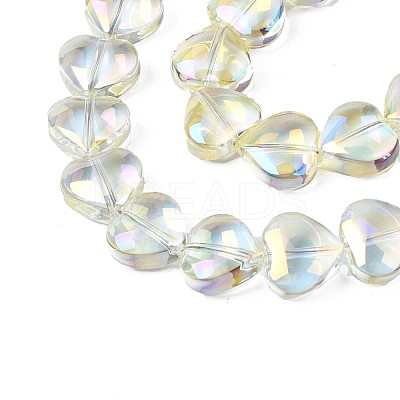 Electroplate Glass Beads Strands X-EGLA-S188-14-B02-1