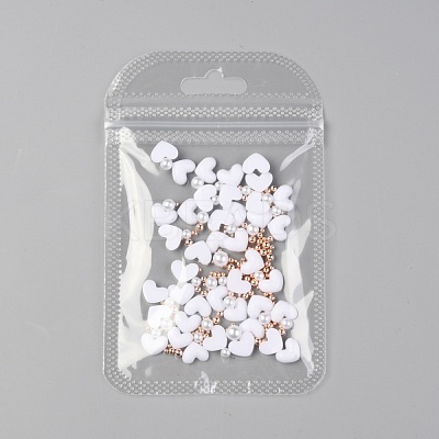 Heart Plastic Cabochons Nail MRMJ-I001-04B-RG-1