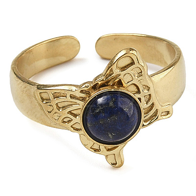 Natural Lapis Lazuli Finger Rings RJEW-U027-05G-07-1