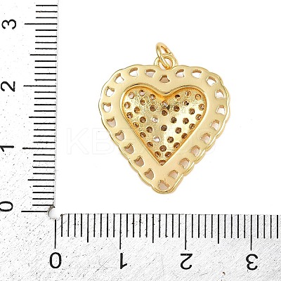 Brass Micro Pave Cubic Zirconia Pendants KK-A269-11G-1