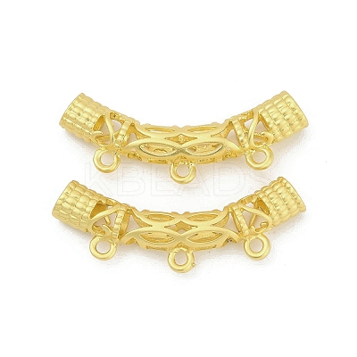 Alloy Hollow Carved Tube Chandelier Component Links PALLOY-D369-19MG-1