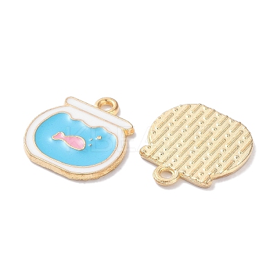 Alloy Enamel Pendants X-ENAM-O001-11C-G-1