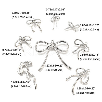 8Pcs 8 Styles Alloy Pendants FIND-FP0001-31-1