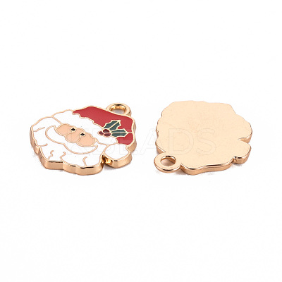Eco-Friendly Alloy Enamel Pendants X-ENAM-T011-55-NR-1