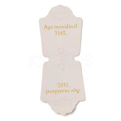 Fold Over Gold Stamping Paper Jewelry Display Cards CDIS-M005-11-1