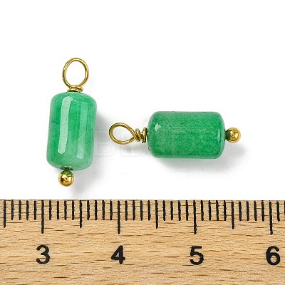 Natural Green Jade Cloumn Pendants STAS-H221-04G-04-1