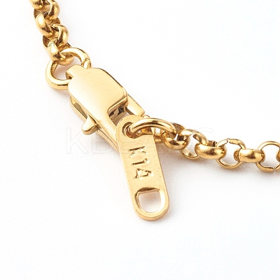 304 Stainless Steel Rolo Chain Bracelets BJEW-JB06447-03-1