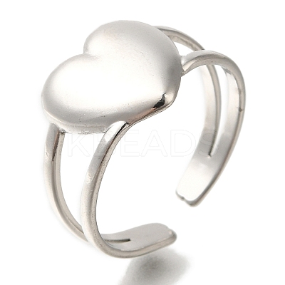 304 Stainless Steel Cuff Rings RJEW-Z074-19P-1