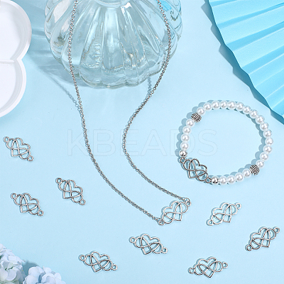 60Pcs Tibetan Style Alloy Connector Charms TIBE-SC0001-86-1