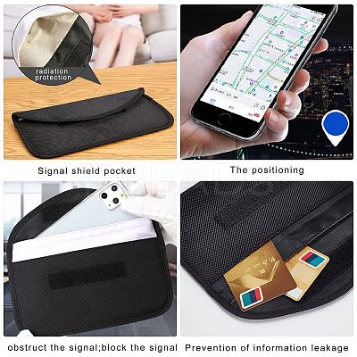 Carbon Fiber Key Car Wallets Car Bag Key Purse Pouch AJEW-WH0029-36-1