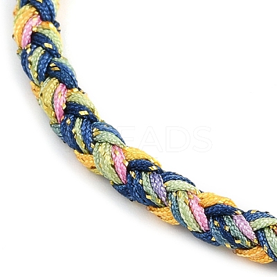 4MM Braided Nylon Cord Bracelets FIND-A057-01G-15-1