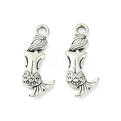 Tibetan Style Alloy Mermaid Pendants LS-TIBEP-5402-AS-LF-1