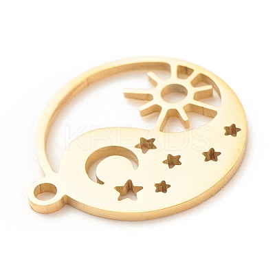 201 Stainless Steel Pendants STAS-G258-05G-1