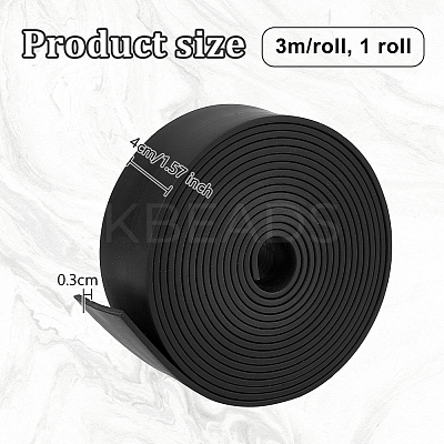 Synthetic Rubber Waterproof Edge Banding AJEW-WH0528-93B-1