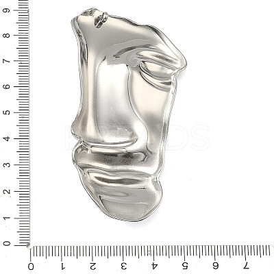 304 Stainless Steel Big Pendants STAS-Z192-03P-1