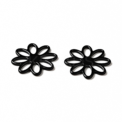 Spray Painted 201 Stainless Steel Filigree Joiners STAS-G304-09A-1