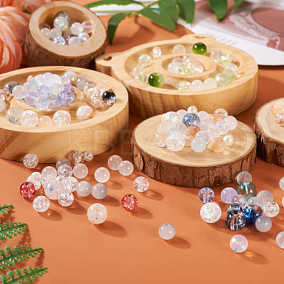 120G 8 Colors Glass Beads GLAA-TA0001-89-1