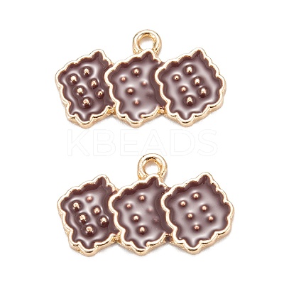 Alloy Enamel Pendants ENAM-O048-02KCG-1
