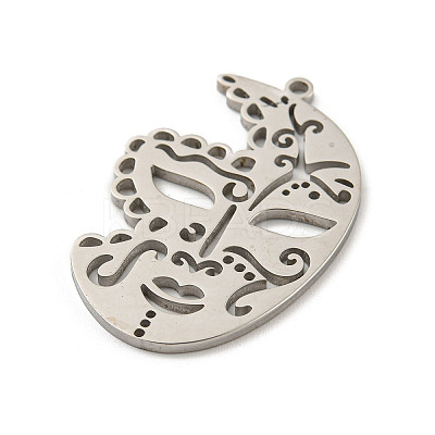Non-Tarnish 304 Stainless Steel Pendants STAS-P342-02P-1