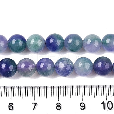 Dyed Natural White Jade Beads Strands G-T138-8mm-210-11-1