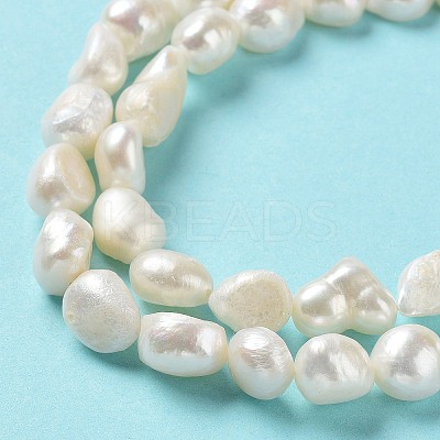 Natural Keshi Pearl Beads Strands PEAR-Z002-10-1