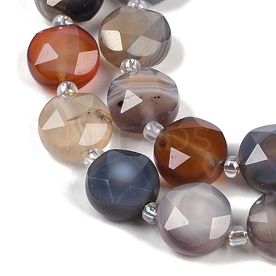 Natural Botswana Agate Beads Strands G-C116-A65-01-1