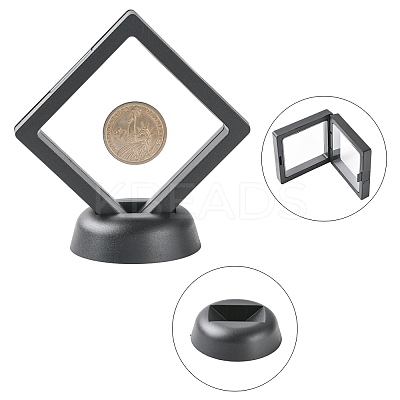 4Pcs 4 Styles Plastic 3D Floating Frame Display Holder ODIS-FS0001-02C-1
