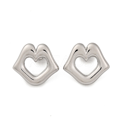 304 Stainless Steel Stud Earrings EJEW-K268-11P-1