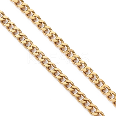 2.5MM 304 Stainless Steel Curb Chain Slider Bracelet Making AJEW-JB01454-1