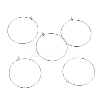 316L Surgical Stainless Steel Hoop Earring Findings STAS-G130-03P-30MM-1