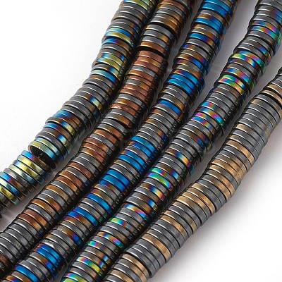 Electroplated Non-magnetic Synthetic Hematite Beads Strands G-P408-Q-2x1-1