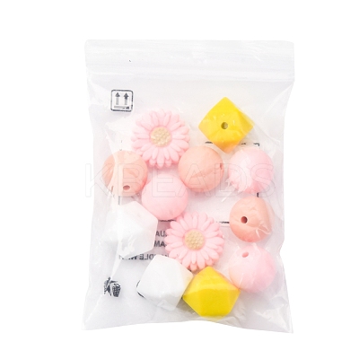 5 Styles Food Grade Eco-Friendly Silicone Beads SIL-FS0001-23-1