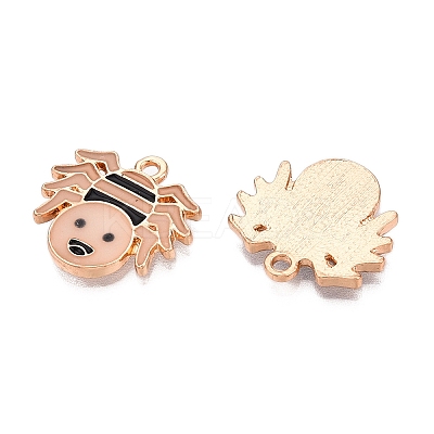 Halloween Theme Rack Plating Luminous Alloy Enamel Pendants ENAM-N056-230G-1