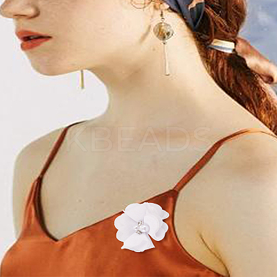 10Pcs 3D Flower Chiffon Applqiues PATC-LP0001-24-1