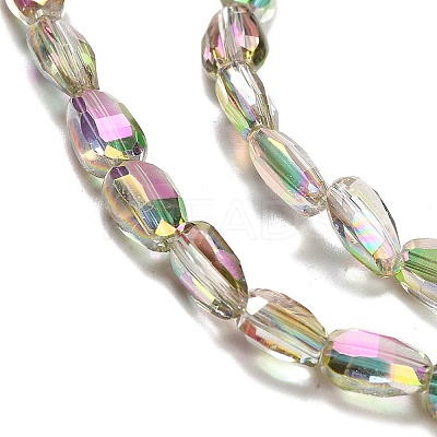 Electroplate Glass Beads Strands EGLA-P064-01B-FR03-1