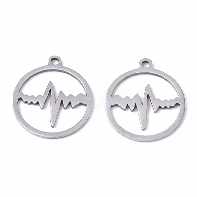 Non-Tarnish 201 Stainless Steel Pendants STAS-N091-97-1
