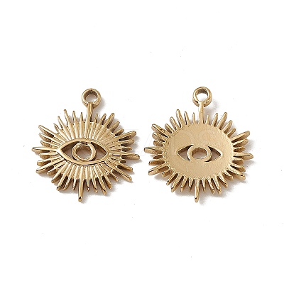 PVD Vacuum Plating 201 Stainless Steel Charms STAS-J401-VC550-1