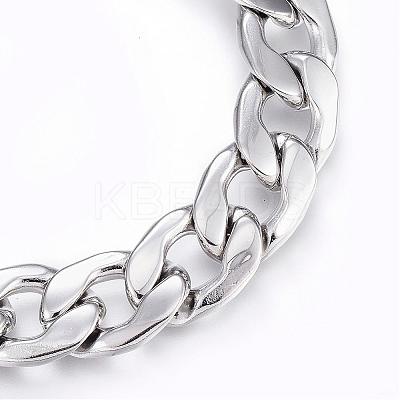 Tarnish Resistant 304 Stainless Steel Bracelets STAS-D162-09-1