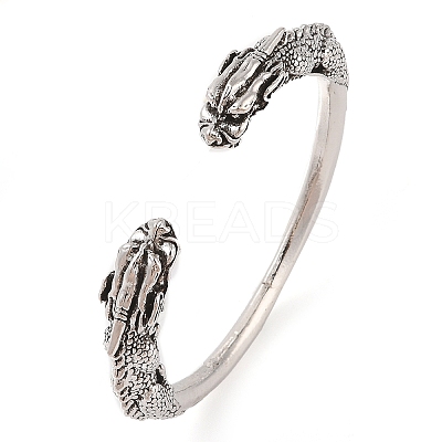 Tibetan Style Alloy Cuff Bangles BJEW-P337-03AS-1