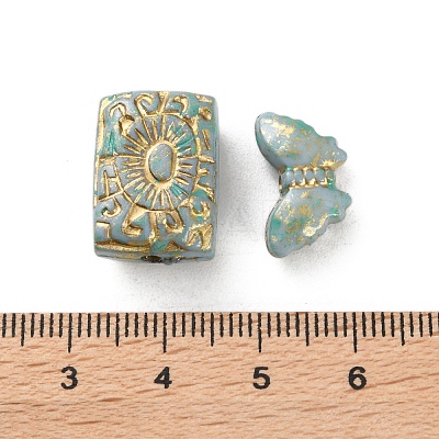 Opaque Acrylic Beads OACR-M015-15B-1