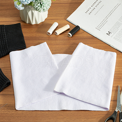 85% Cotton & 15% Elastic Fiber Ribbing Fabric for Cuffs FIND-WH0150-92E-1