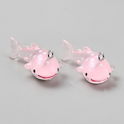 Resin Pendants RESI-WH0034-55A-1
